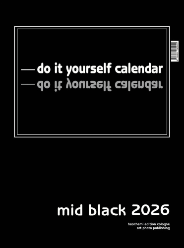 MID BLACK . BLANKOKALENDER DIY  BASTEL  SELBSTGESTALTEN